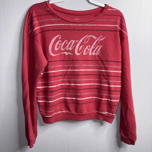 Coca Cola Tops - MIGHTY FINE BRAND Coca-cola‎ LADIES LARGE RETRO VTG LONG SLEEVE SWEATSHIRT